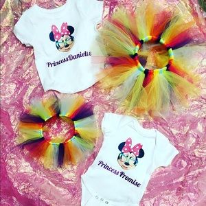 Custom Minnie Mouse shirt & “CandyLand” TuTu